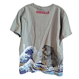 Godzilla Shirt Men's 2XL XXL Gray Short Sleeve‎ Toho Movie Graphic Tee Adult